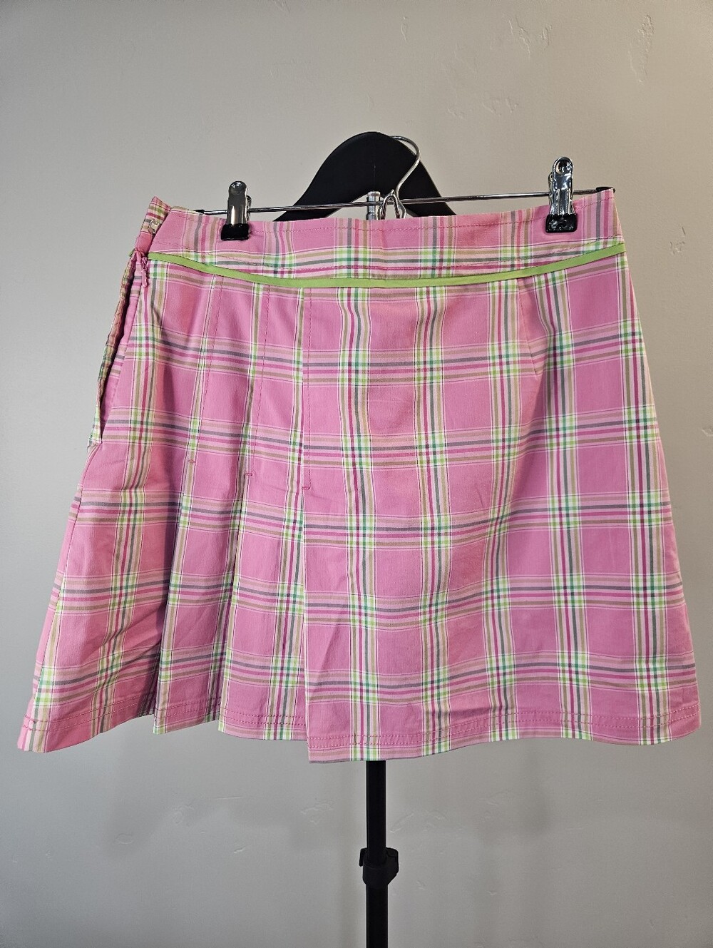 Lilly Pulitzer short skirt pink plaid pleated golf preppy Y2K Size 4